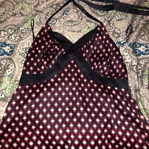 Limited halter top satin